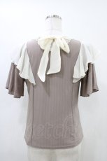 画像2: axes femme / ナポレオン風プルオーバー M モカ/生成り H-26-06-02-1054-AX-TO-NS-ZH (2)
