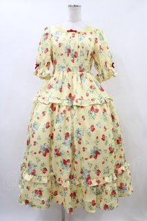axes femme kawaii Chalmiere クラシックベリー axes femme kawaii / クラシックベリーワンピース M イエロー H-26-06