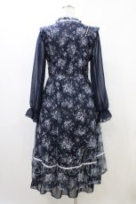 画像2: axes femme / フローラルレースワンピース M ネイビー H-26-06-02-1020-AX-OP-NS-ZH (2)