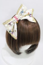 画像1: Angelic Pretty / Fancy Noelカチューシャ  オフ H-26-06-02-1003-AP-AC-NS-ZH (1)
