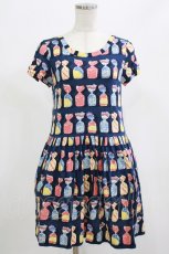 画像1: Jane Marple / Fruit Candyミニワンピース M ネイビー H-26-06-02-010-JM-OP-AK-ZH (1)