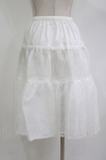画像2: Innocent World / オーガンジーパニエ M/92cm 白 H-26-06-03-037-IW-SK-NS-ZH (2)