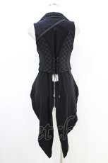 画像2: Ozz oneste / 薔薇刺繍燕尾ベスト  黒 H-26-06-03-1048-OO-TO-AK-ZH (2)