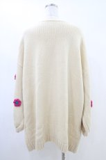 画像2: Candy Stripper / FLOWER CROCHET KNIT CARDIGAN 2 アイボリー H-26-06-03-1049-PU-TO-AK-ZH (2)
