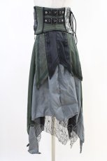 画像3: Ozz Croce / アシメショートコルセット  緑 H-26-06-03-1018-OO-ZA-AK-ZH (3)