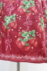 画像5: Emily Temple cute / Strawberry Ribbon treeハイウエストワンピース M レッド H-26-06-03-1025-ET-OP-AK-ZH (5)