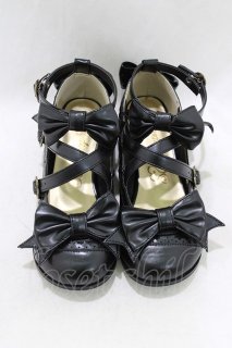 メタモルフォーゼ　トリプルリボンクロスストラップシューズ metamorphose / トリプルリボンクロスストラップシューズ S/22.5cm程度