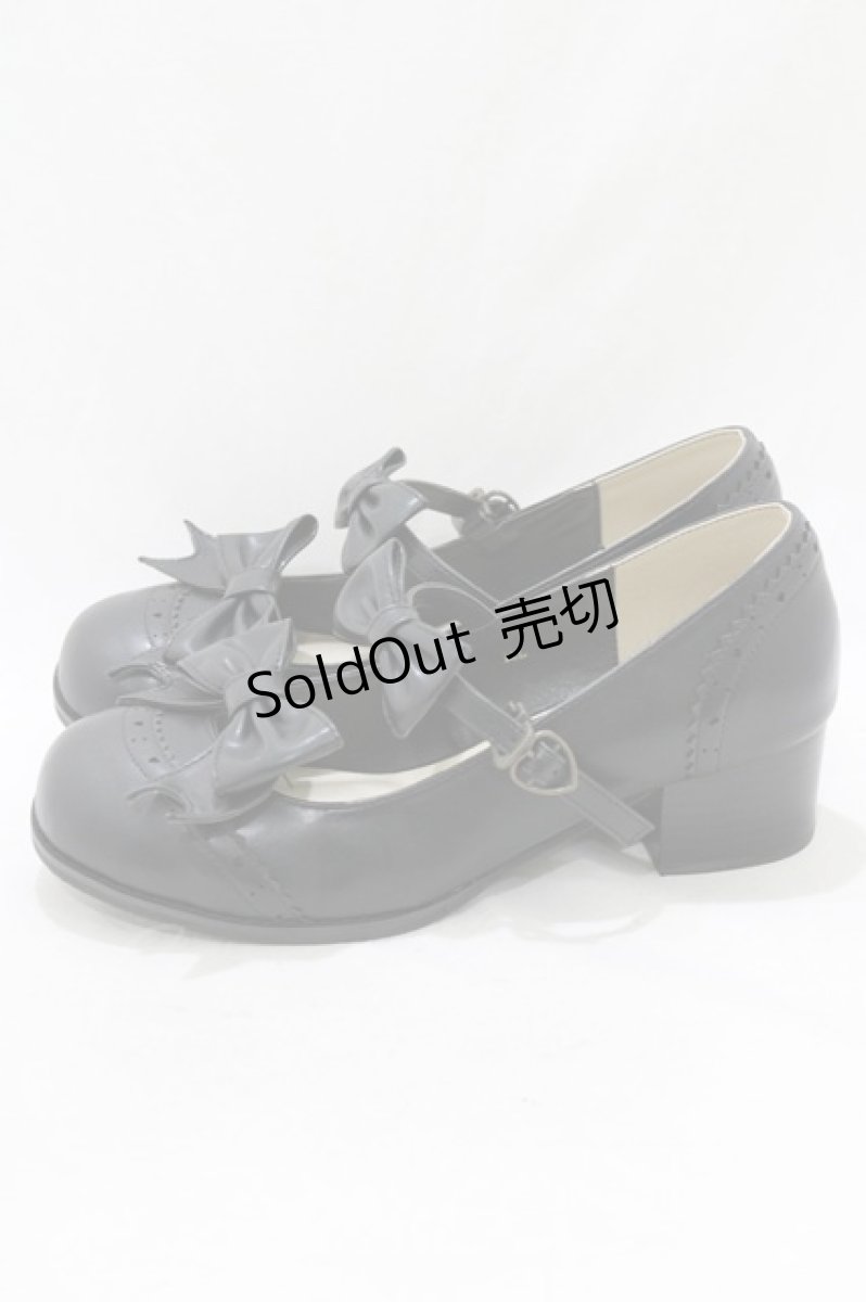 画像2: metamorphose / リボンストラップシューズ 3L/26.5cm程度 ブラック H-26-06-03-080-ME-SH-NS-ZH (2)