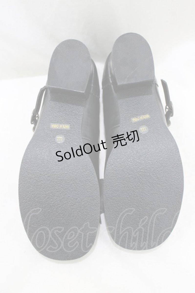 画像4: metamorphose / リボンストラップシューズ 3L/26.5cm程度 ブラック H-26-06-03-080-ME-SH-NS-ZH (4)
