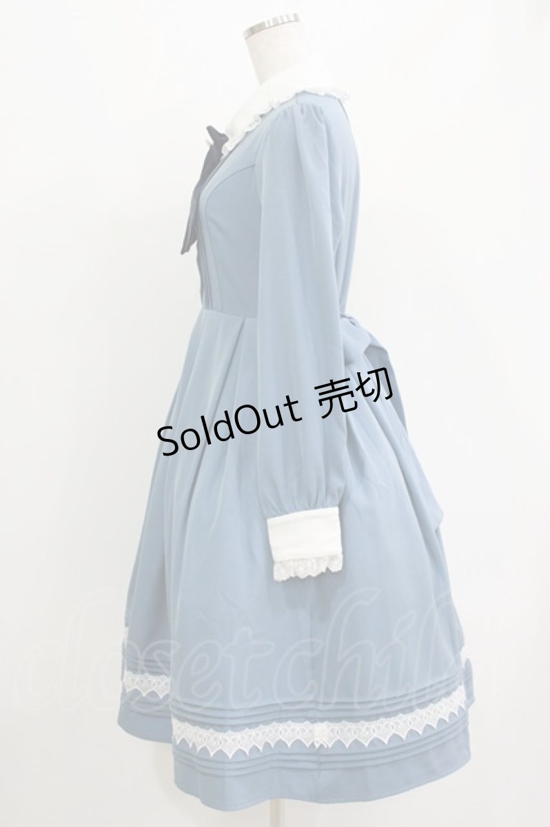 画像2: Amavel / Antique Heart Lace ワンピース Free ブルー H-26-06-03-011-CA-OP-NS-ZH (2)