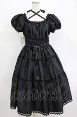 画像1: Enchantlic Enchantilly / 薔薇レース三段ティアードワンピース Free ブラック H-26-06-04-001-LO-OP-NS-ZH (1)