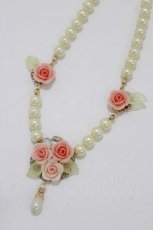 画像1: Innocent World / 薔薇とパールのネックレス  ピンク H-26-06-04-058-IW-AC-NS-ZH (1)