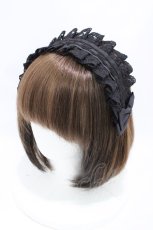 画像1: m petit by misako / TT*AM*レースリボンHD  ブラック H-26-06-04-1006-LO-AC-NS-ZH (1)