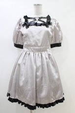 画像1: Ank Rouge / 合皮サテンドーリーワンピース M ブルー H-26-06-04-1042-CA-OP-NS-ZH (1)