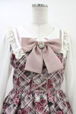 画像3: Ank Rouge / マドラスローズセーラーワンピース M ピンク H-26-06-04-1044-CA-OP-NS-ZH (3)