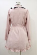 画像2: Ank Rouge / チョーカー付きドーリーワンピース M ピンク/ブラック H-26-06-04-1046-CA-OP-NS-ZH (2)
