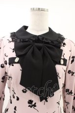 画像3: Ank Rouge / ローズフロッキーラッフルフリルワンピース M ピンク/ブラック H-26-06-04-1048-CA-OP-NS-ZH (3)