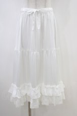 画像1: axes femme kawaii / ミディフリルペチスカート M 白 H-26-06-04-1051-AX-SK-NS-ZH (1)