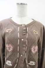 画像3: axes femme kawaii / Rosy Bearニットカーデ M ブラウン H-26-06-04-1059-AX-TO-NS-ZH (3)