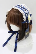 画像1: Innocent World / クロスリボンヘッドドレス  ブルー H-26-06-04-067-IW-AC-NS-ZH (1)