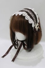 画像1: Innocent World / 小花レースヘッドドレス  ショコラ H-26-06-04-069-IW-AC-NS-ZH (1)