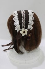 画像2: Innocent World / 小花レースヘッドドレス  ショコラ H-26-06-04-069-IW-AC-NS-ZH (2)
