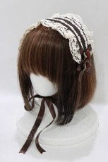 画像1: Innocent World / 巻きバラヘッドドレス  ショコラ H-26-06-04-073-IW-AC-NS-ZH (1)
