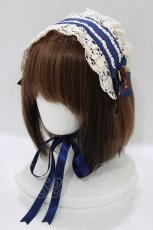 画像1: Innocent World / 巻きバラヘッドドレス  ブルー H-26-06-04-076-IW-AC-NS-ZH (1)