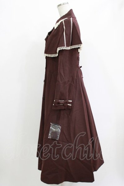 Innocent world　ロゴ入りワンピース　ボルドー Innocent World / ヴィクトリアンコートワンピース M ボルドー/生成り