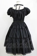画像3: Enchantlic Enchantilly / 薔薇レース三段ティアードワンピース Free ブラック H-26-06-04-001-LO-OP-NS-ZH (3)