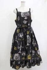 画像1: Perla nell' ostrica / Little banquet Jumper Skirt L ブラック H-26-06-04-015-LO-OP-NS-ZH (1)