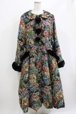画像1: Kurumi Collaboration / TT*KRMゴブランファーコート 6L ブラック H-26-06-04-003-LO-CO-NS-ZH (1)