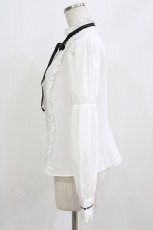 画像2: Eri Aino's collaboration / シャーロットの水曜日ブラウス M 白 H-26-06-05-1032-LO-BL-NS-ZH (2)