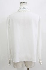 画像3: Amavel / アンティークスノードーム刺繍ブラウス Free オフ/サックス H-26-06-05-1037-CA-BL-NS-ZH (3)