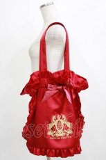画像1: Angelic Pretty / Emblemサテントートバッグ  レッド H-26-06-05-1043-AP-BG-NS-ZH (1)
