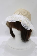 画像1: Lovely Tency / 眞白ありす/ストローハット  ナチュラル H-26-06-05-1051-LO-AC-NS-ZH (1)