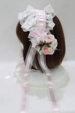 画像2: BABY,THE STARS SHINE BRIGHT / コサージュ付きヘッドドレス  ピンク H-26-06-05-1056-BA-AC-NS-ZH (2)
