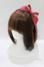 画像1: Innocent World / トーションレースとパールのカチューシャ  ピンク H-26-06-05-1064-IW-AC-NS-ZH (1)