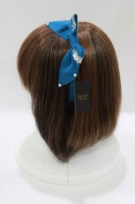 画像2: Innocent World / トーションレースとパールのカチューシャ  ブルー H-26-06-05-1065-IW-AC-NS-ZH (2)
