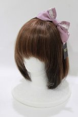 画像1: Innocent World / トーションレースとパールのカチューシャ  パープル H-26-06-05-1068-IW-AC-NS-ZH (1)