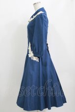 画像2: Innocent World / エレーヌローズワンピース M Dark Blue H-26-06-05-1009-IW-OP-NS-ZH (2)