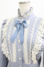 画像4: Innocent World / バラレースフリルワンピース L ブルー/生成 H-26-06-05-1013-IW-OP-NS-ZH (4)