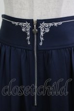 画像4: axes femme / ハーフジップ×フリルスカート M ネイビー H-26-06-05-1016-AX-SK-NS-ZH (4)