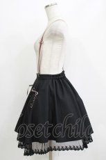 画像2: axes femme POETIQUE / サスペンダーつきフリルスカート M ブラック H-26-06-05-1025-AX-SK-YZ-ZH (2)