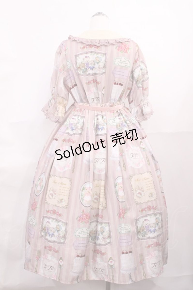 画像2: axes femme kawaii / ティティ×ベアファミリーワンピース M ピンク H-26-06-05-001-AX-OP-NS-ZH (2)