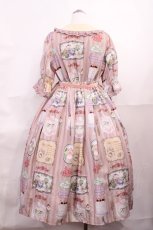 画像2: axes femme kawaii / ティティ×ベアファミリーワンピース M ピンク H-26-06-05-001-AX-OP-NS-ZH (2)