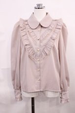 画像1: Honey Cinnamon / Vフリルブラウス M ピンク H-26-06-05-017-LO-BL-NS-ZH (1)
