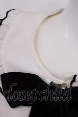 画像5: Ank Rouge / メロウフリルブラウス M オフ/ブラック H-26-06-05-018-CA-BL-NS-ZH (5)