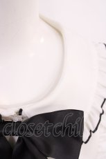 画像6: Ank Rouge / メロウフリルブラウス M オフ/ブラック H-26-06-05-018-CA-BL-NS-ZH (6)