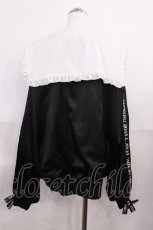 画像2: Ank Rouge / 合皮ハートブルゾン M ブラック/オフ H-26-06-05-025-CA-JA-NS-ZH (2)